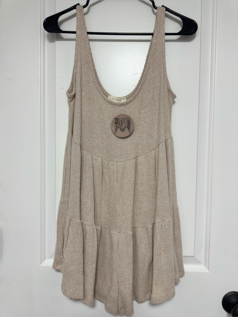Baevly Sandstone Ribbed Knit Tunic  - from boutique